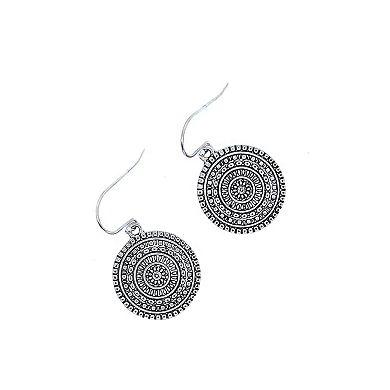 Medallion Drop Earrings