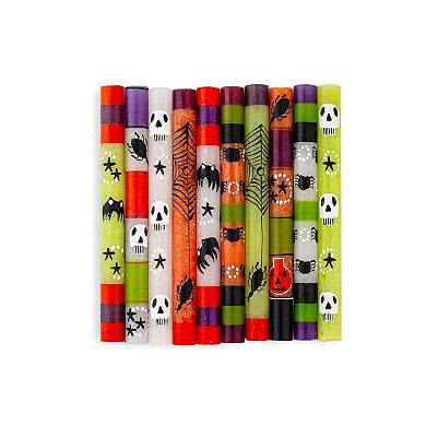 Painted Halloween Candle Paraffin Wax