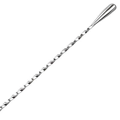 Stainless Steel Bar Spoon with Teardrop End, Mixing Spoon for Home Bar