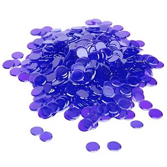 Bulk Translucent Bingo Chips 3/4-Inch, Plastic Tokens for Games, Classroom, and Parties