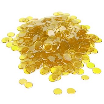 Bulk Translucent Bingo Chips 3/4-Inch, Plastic Tokens for Games, Classroom, and Parties