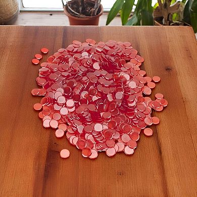 Plastic Bingo Chips 3/4 in, Bulk Pack Tokens for Games, Learning, and Events
