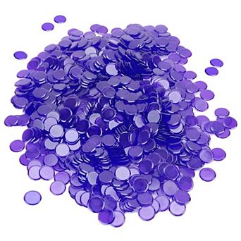 Plastic Bingo Chips 3/4 in Bulk Pack Tokens for Games, Learning, and Events