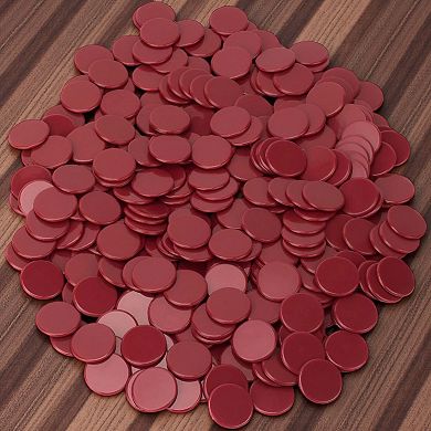 300 Plastic Bingo Chips 3/4-Inch, Game Tokens for Parties and Classroom Use