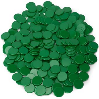 300 Plastic Bingo Chips 3/4-Inch, Game Tokens for Parties and Classroom Use
