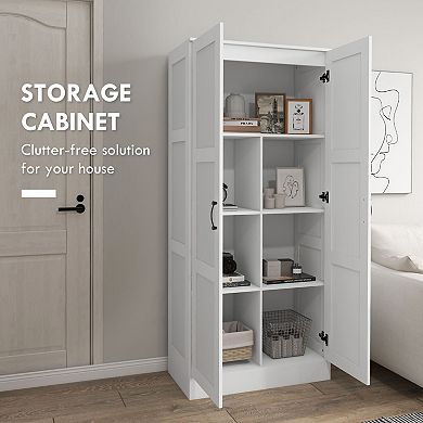 Bathroom Storage Cabinet with Adjustable Shelf and Soft-Close Door