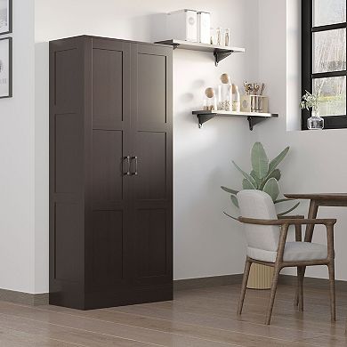 Bathroom Storage Cabinet with Adjustable Shelf and Soft-Close Door
