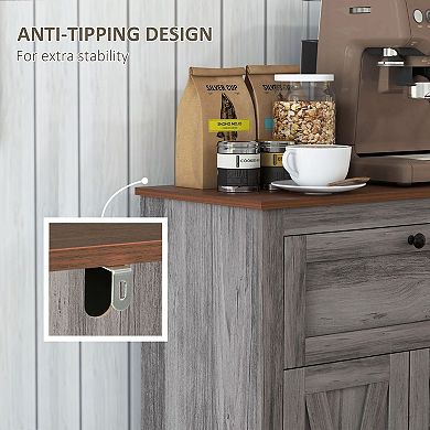 Narrow Storage Cabinet with Drawer & Adjustable Shelf, Slim Floor Cabinet