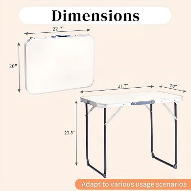 Lightweight Folding Camping Table for Tailgates, Picnics, and Outdoor Use