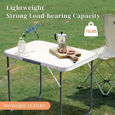 Lightweight Folding Camping Table for Tailgates, Picnics, and Outdoor Use