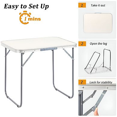 Lightweight Folding Camping Table for Tailgates, Picnics, and Outdoor Use