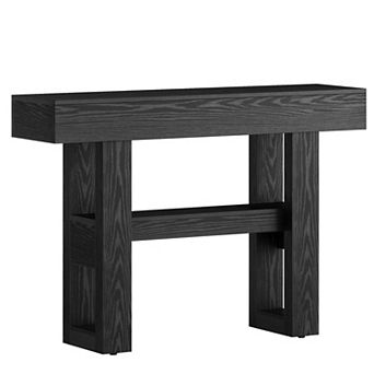 Rectangular Console Table with Lower Shelf, Narrow Entryway Table for Hallway or Living Room