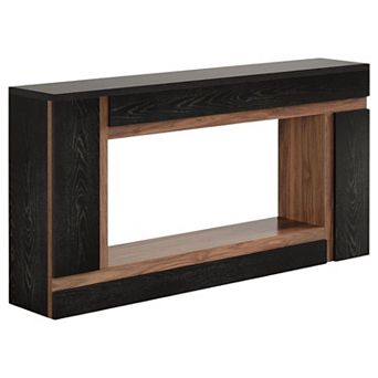 Two-Tier Console Table with Top and Lower Shelf for Decor, Books, or Essentials