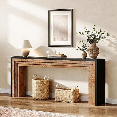 Modern Console Table with Slim Design, Narrow Sofa Table for Entryway, Hallway, or Behind Couch