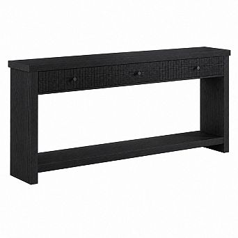 Long Narrow Console Table with Drawers for Hallway or Living Room