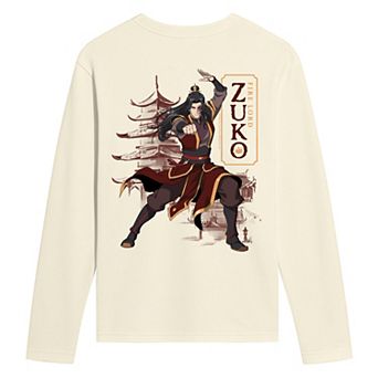 Men's Avatar Aang: The Last Airbender Fire Lord Zuko Long Sleeve Graphic T-Shirt