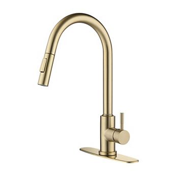 Kitchen Faucet with Touchless Sensor and Pull Down Sprayer, Single Hole, Hot and Cold Control