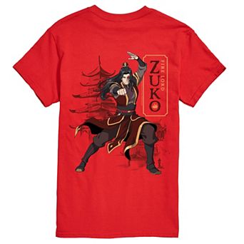 Men's Avatar Aang: The Last Airbender Fire Lord Zuko Short Sleeve Short Sleeve Graphic T-Shirt