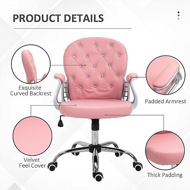 Modern Office Chair with Tufted Back Adjustable Height