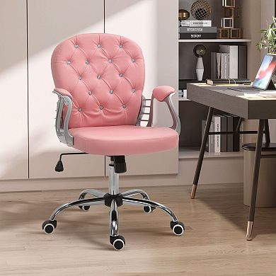 Modern Office Chair with Tufted Back Adjustable Height