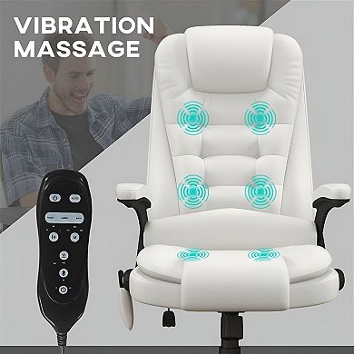 Reclining Massage Office Chair Vibration Points, Heating, Adjustable Height