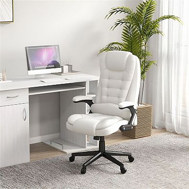 Reclining Massage Office Chair Vibration Points, Heating, Adjustable Height