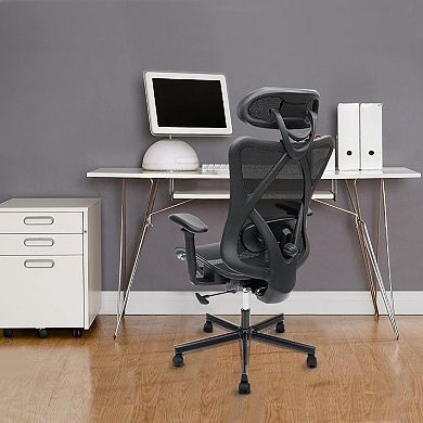 Ergonomic Mesh Office Chair Adjustable Lumbar, Headrest