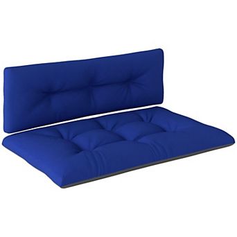 Tufted Patio Cushion Set with Seat and Back Cushions Comfortable Support