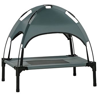 Small Dog Bed with Canopy and Steel Frame for Comfortable Sleep