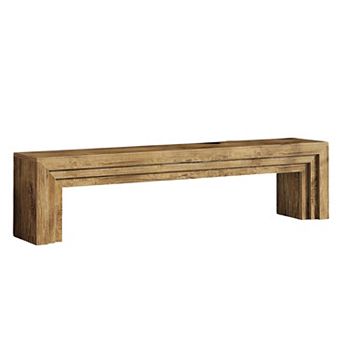 Modern MDF Console Bench with Extended Seating and Narrow Profile