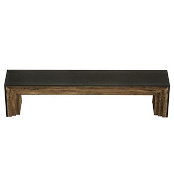 Modern MDF Console Bench with Extended Seating and Narrow Profile