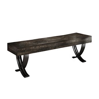 Hallway bench seat entry shoe bench MDF top metal frame storage bench