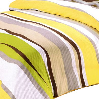 3 Piece Cotton Duvet Cover Bedding Set for Guest Room and Bedroom Organization