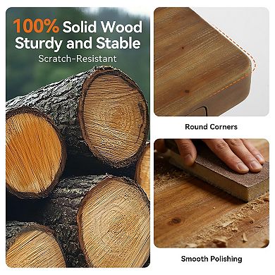Compact Solid Wood Bench for Entryway Dining and Bedroom Seating