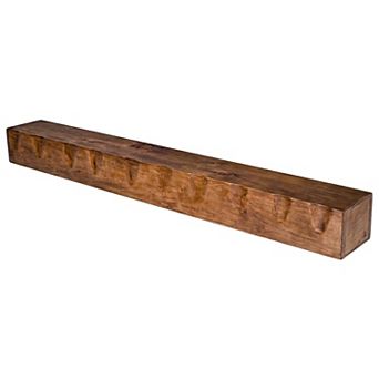Solid Wood Fireplace Mantel Shelf Wall Mounted Floating Display Shelf for Living Room Decor
