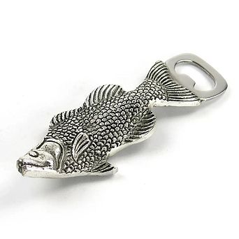 Metal Fish Design Bottle Opener Handheld Tool for Beer Soda Bottles Bar Cart Kitchen Use