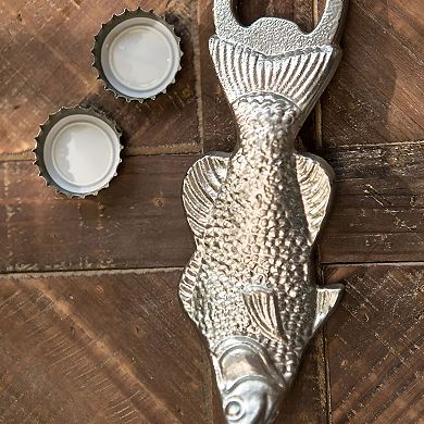 Metal Fish Design Bottle Opener Handheld Tool for Beer Soda Bottles Bar Cart Kitchen Use