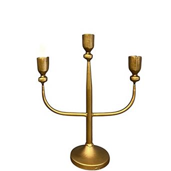 Vintage Style Multi Arm Candelabra Candle Holder Metal Stand for Tabletop Dining Mantel Display