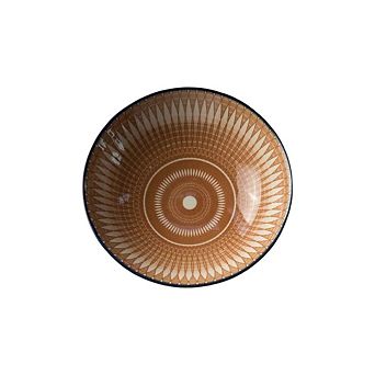 Ceramic Floral Motif Decorative Bowl for Dining Table Kitchen and Shelf Display