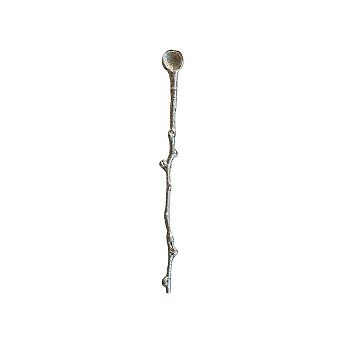 Leaf Decorative Small Metal Spoon for Condiment Bowls Sugar Dishes and Tabletop Serving