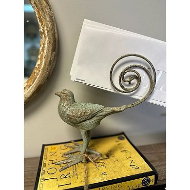 Cast Iron Bird Napkin Holder for Kitchen Counter Dining Table and Countertop Organization