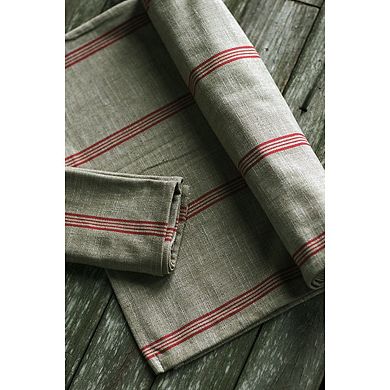 Striped Cotton Table Runner Dining Buffet Entryway Console Table Cover