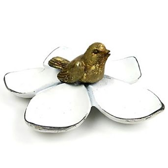 Vintage Style Bird Trinket Tray for Rings Earrings and Small Jewelry Storage