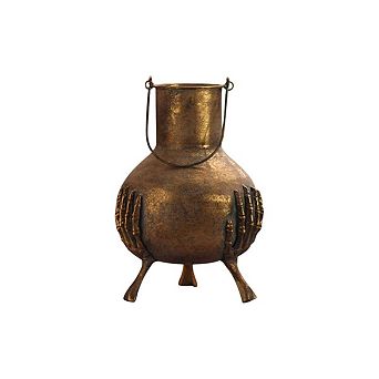 Halloween Skeleton Hands Vase with Three Leg Stand for Shelf and Entryway Display