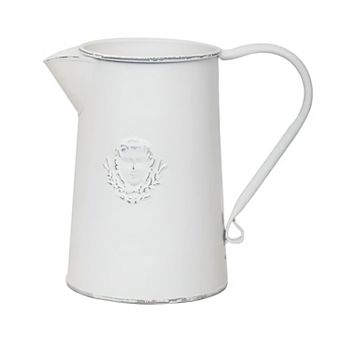 Rustic Ceramic Pitcher Vase Jug Style Flower Vase with Handle for Table Decor