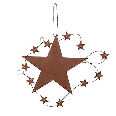 Set of 6 Cabin Cozy Copper Wall Decor Accents Rustic Holiday Wall Art
