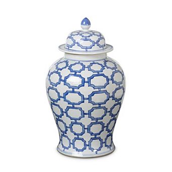 Porcelain Vase Hand Painted Floral Centerpiece for Mantel Table Decor
