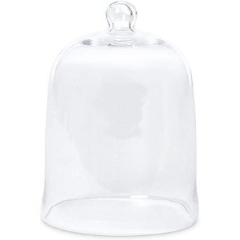 Glass Bell Jar Cloche Display Dome for Tabletop Mantel Decor Collectibles