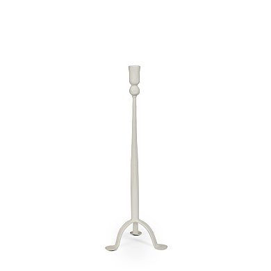 Modern Iron Taper Candle Holder with Tripod Base for Mantel Table Décor