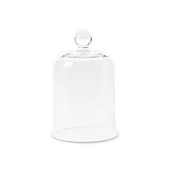 Glass Candle Cloche Bell Jar Candle Cover for Pillar Candle Decor